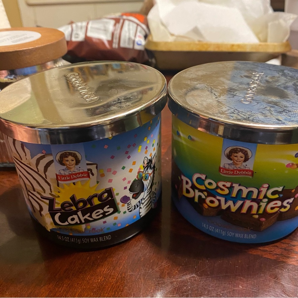 Zebra Cakes and Cosmic Brownies Candle Set